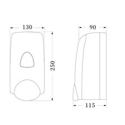 Metlam foam soap dispenser ML681F