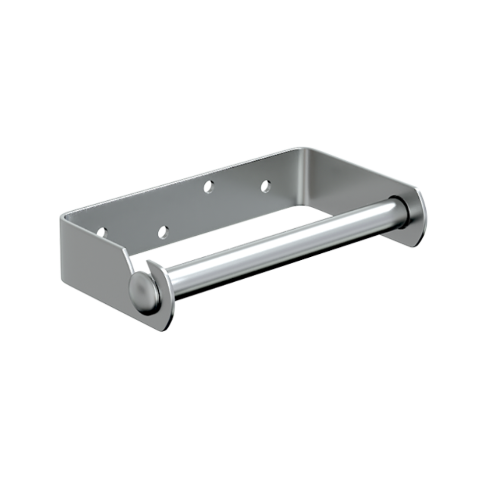Metlam Single Toilet Roll Holder in Satin Stainless Steel