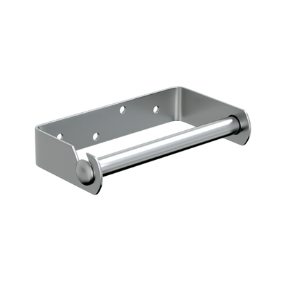 Metlam Single Toilet Roll Holder in Satin Stainless Steel