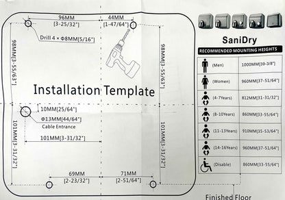 OZ2100 vortex hand dryer from ozwashroom