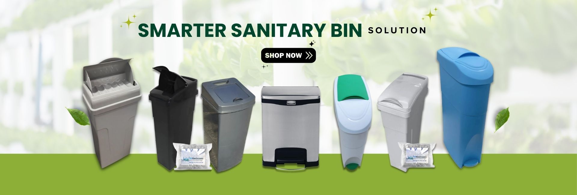 Ozwashroom commercial washroom supply Australia Sanitary bin