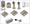 Ozwashroom Toilet Partition Kit Hardware, Select LH or RH