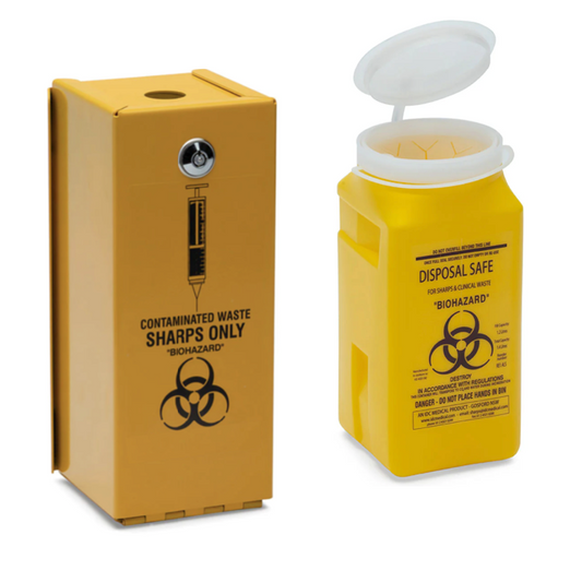 Yellow Armour Sharps Disposal and Spare Insert - OzWashroom