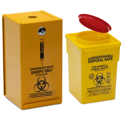 Yellow Armour Syringe Disposal and Spare Insert
