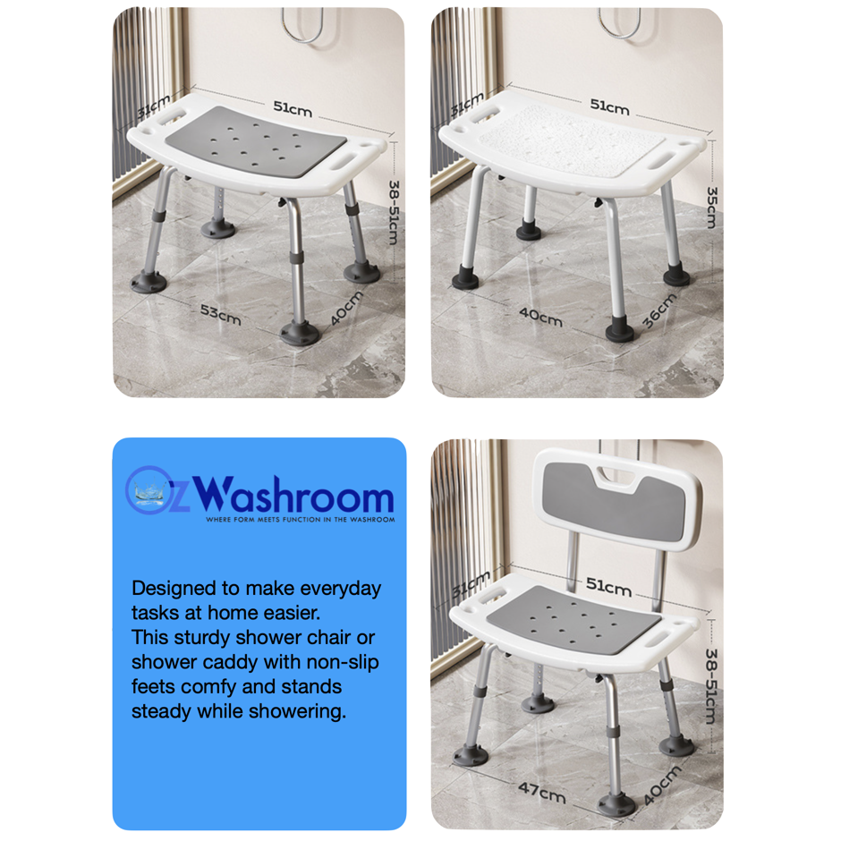 Shower Chair, shower caddy
Ozwashroom