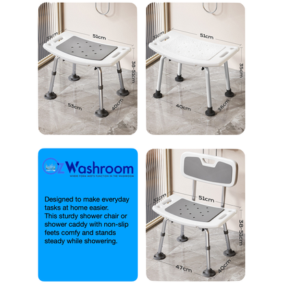 Shower Chair, shower caddy
Ozwashroom