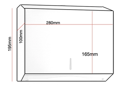 Stainless Steel Slim Paper Towel Dispenser - OzWashroom