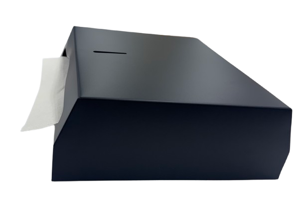 Black Coated Stain Stainless Slim Paper Towel Dispenser