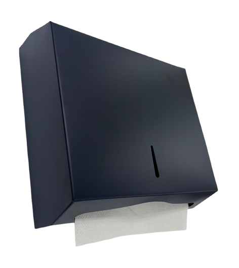 Black Powder Coated Stain Stainless Slim Paper Towel Dispenser