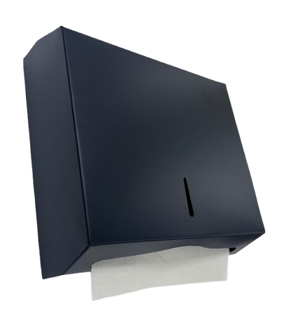 Black Powder Coated Stain Stainless Slim Paper Towel Dispenser