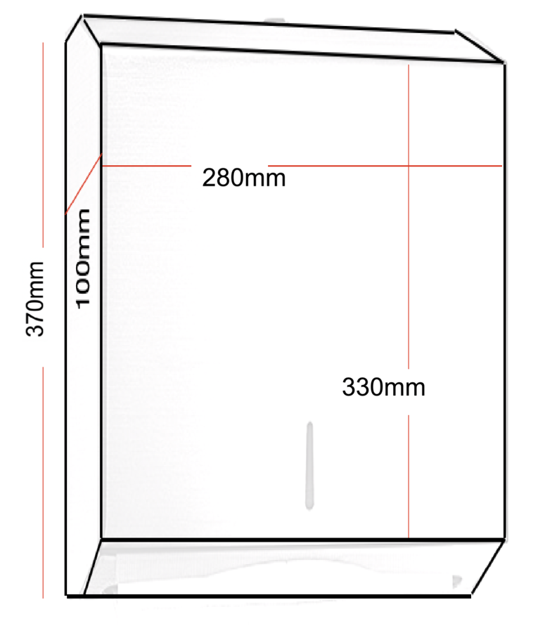Stainless Steel Slim Paper Towel Dispenser  - OzWashroom