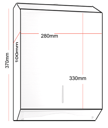 Stainless Steel Slim Paper Towel Dispenser  - OzWashroom