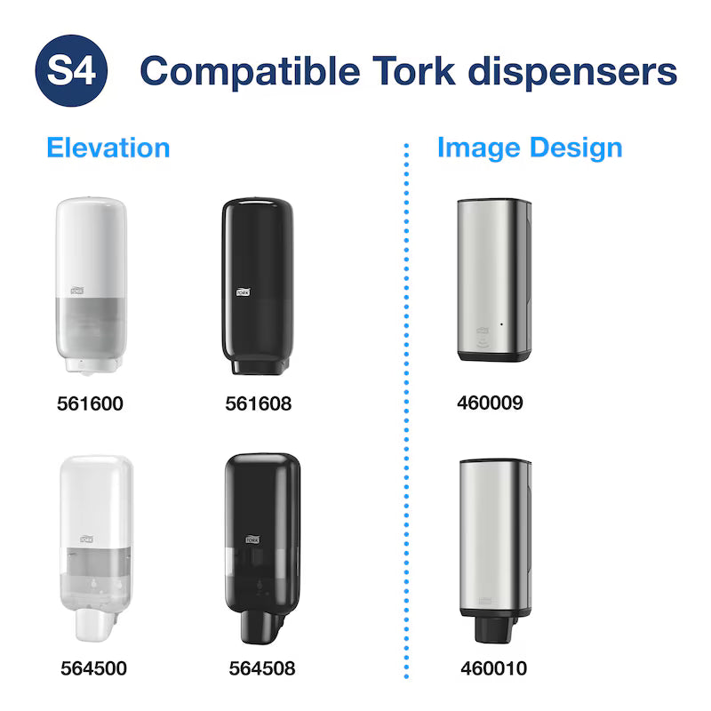 Tork Clarity Foam Soap 520201 refill – 99% natural origin, sustainable foam hand soap for commercial washrooms