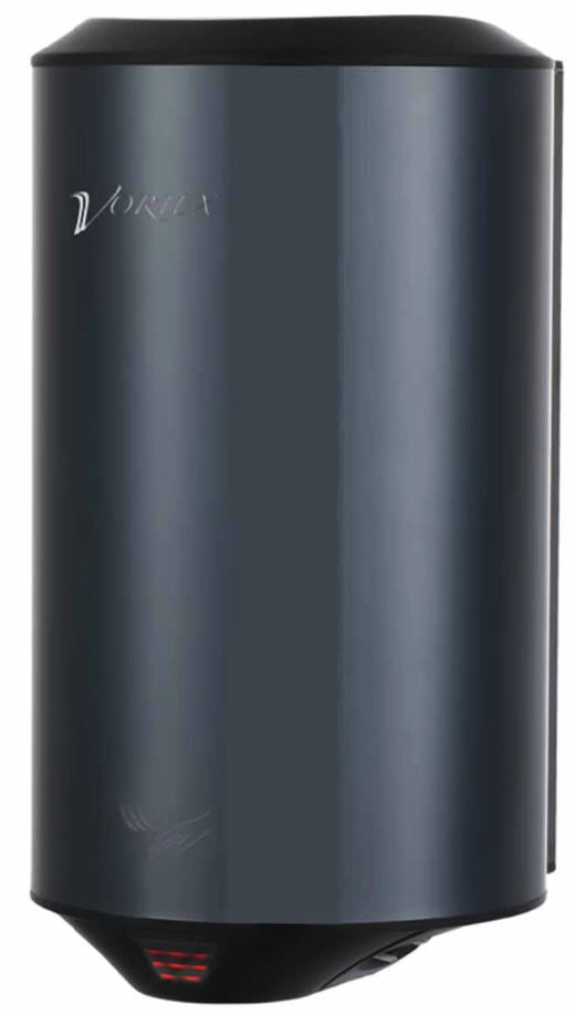 Vortex Smart heater compact hand dryer Matte Black stainless steel commercial hand dryer - VX2805k