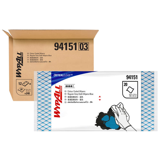 WYPALL® Blue Color Coded Cleaning Wipers