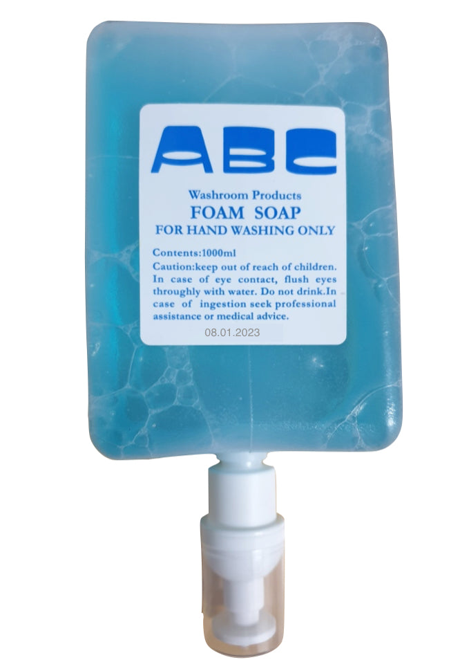 ABC Foam Soap Pack of 6, 1L each, Excellent Value - OzWashroom