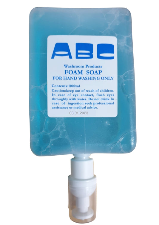 ABC Foam Soap Pack of 6, 1L each, Excellent Value - OzWashroom