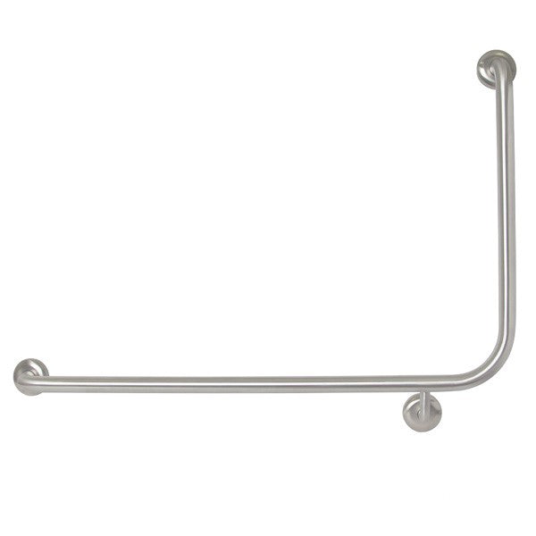 Metlam Antimicrobial Coated Accessible LH 90° Grab Rail - OzWashroom
