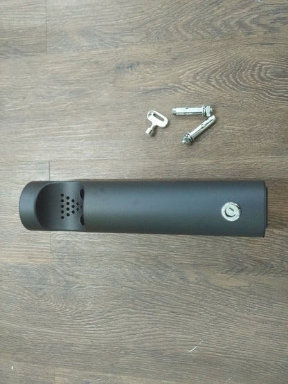 Outdoor Ashtray Powder Coated Matte Black, Lockable - OzWashroom