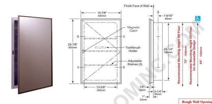 Bobrick Recessed Medicine Cabinet