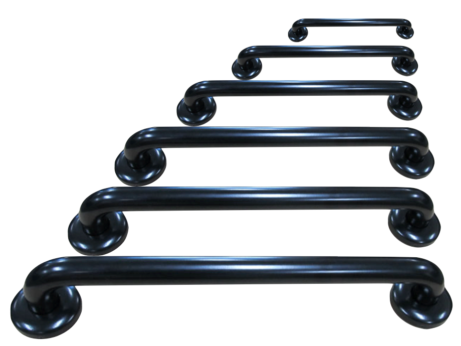 Black Grab Rail Powder Coated Many Sizes - OzWashroom