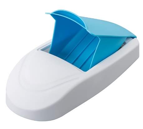 Light blue and white slim sanitary bin 18L pedal-operated female hygiene waste disposal unit
Ozwashroom