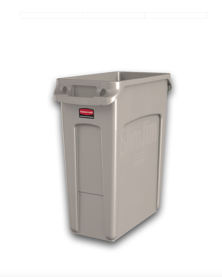 Rubbermaid Slim Jim Container, 61L - OzWashroom