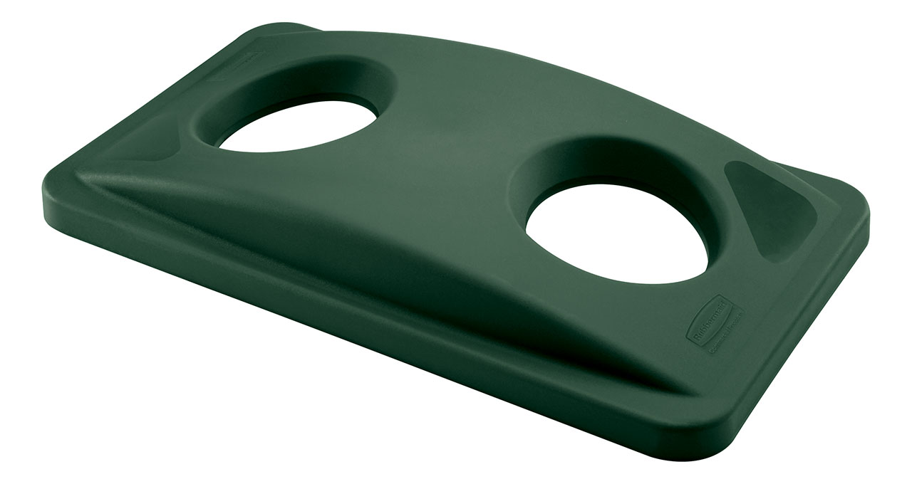 Slim Jim Recycling Bottles and Cans Lid Green - OzWashroom