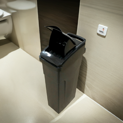 Sanitary Bin Lady Disposal Unit 23L Black Durable -  OzWashroom