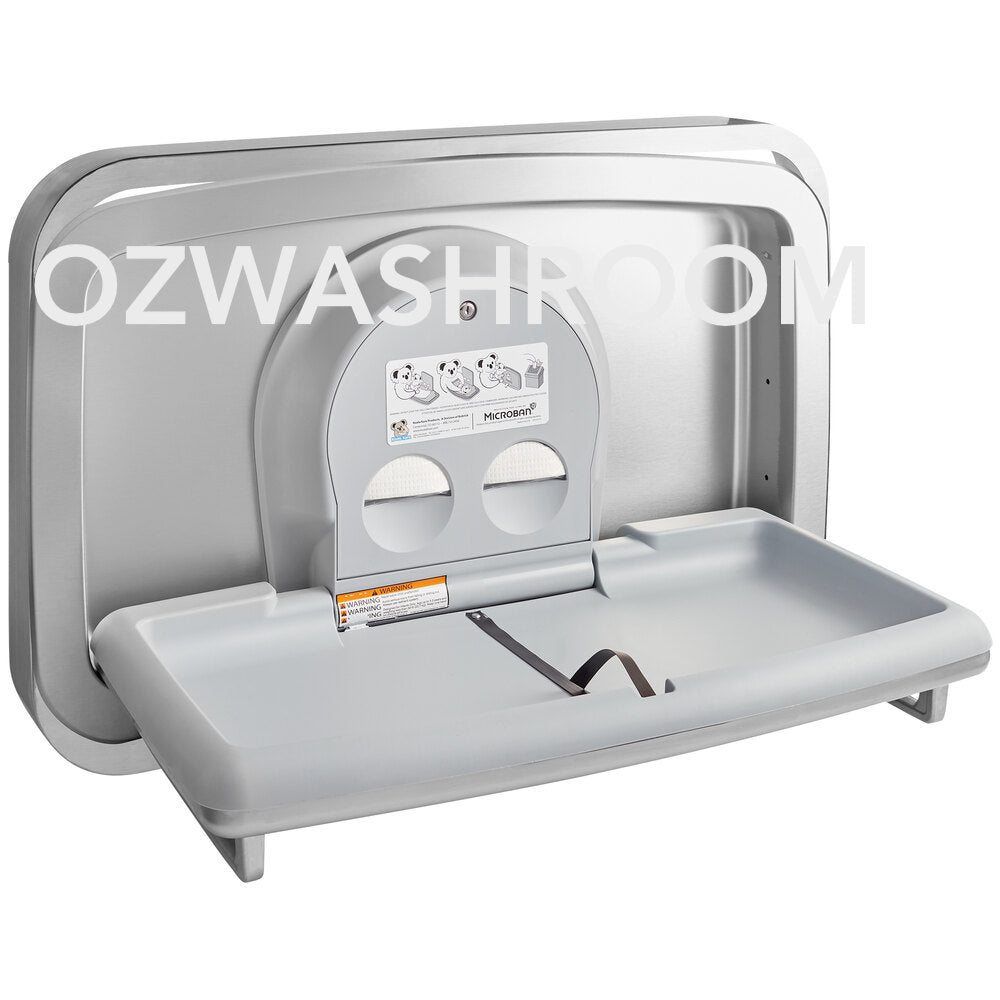 Koala Kare Recessed Baby Change Station S'Steel Horizontal - OzWashroom