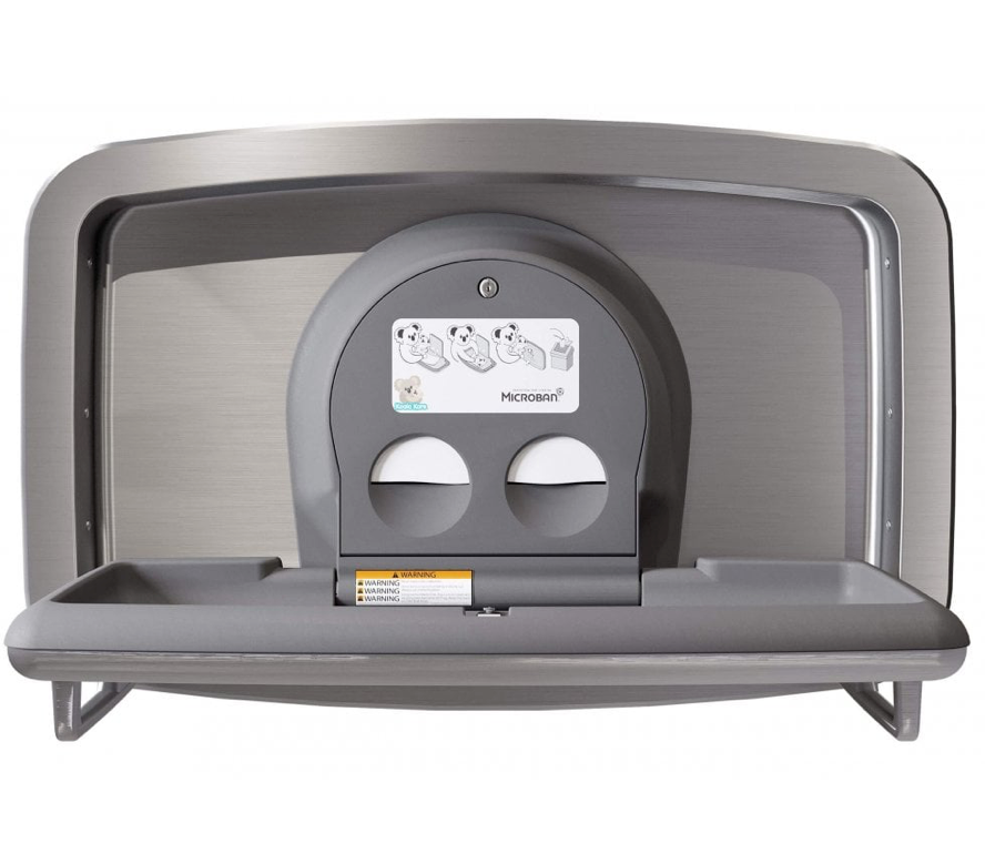 Koala Kare Recessed Baby Change Station S'Steel Horizontal - OzWashroom