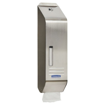 Kimberly Clark Single Toilet Tissue Dispenser Lockable S'Steel - OzWashroom