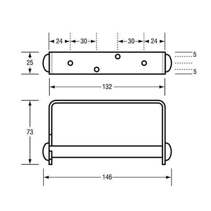 Metlam Stainless Steel Single Toilet Roll Holder - OzWashroom