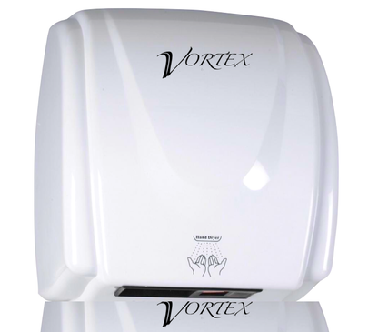 OZ2100 Vortex Hand Dryer with super-quiet motor and 3-year warranty for offices, schools, hospitals, and commercial washrooms