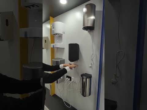 Vortex Smart heater compact hand dryer Matte Black stainless steel commercial hand dryer - VX2805k