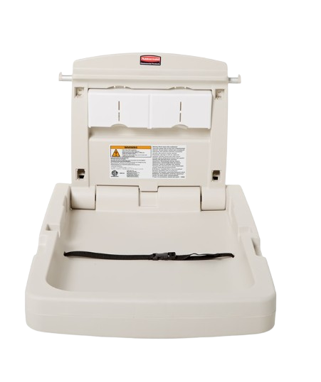 Vertical Rubbermaid Baby Change Station Platinum FG781988LPLAT