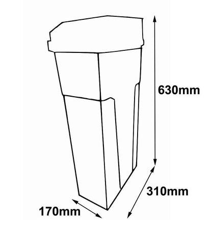 Sanitary Bin Automatic No Touch Lady Disposal Unit - OzWashroom