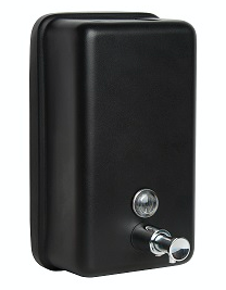 Metlam Vertical Soap Dispenser Black Designer - OzWashroom