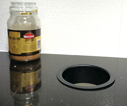 Black Chute Powder Coated Circular Waste - OzWashroom
