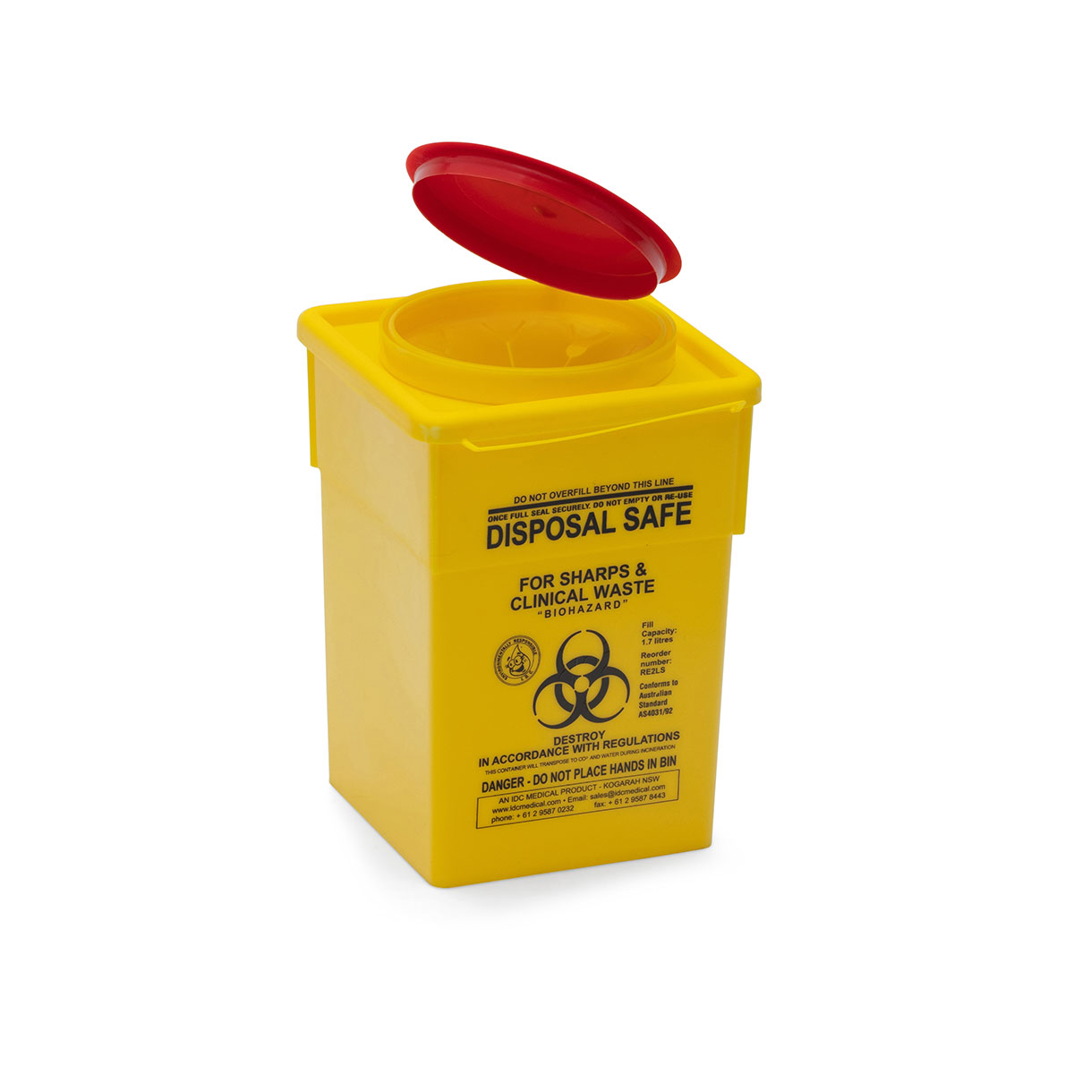 Yellow Armour Syringe Disposal and Spare Insert