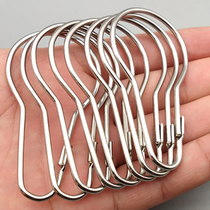 Ozwashroom Shower Curtain Hooks (Set of 12): Elevate Your Bathrooms in Style