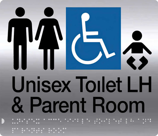 S'Steel Parent Room Unisex Toilet Accessible LH