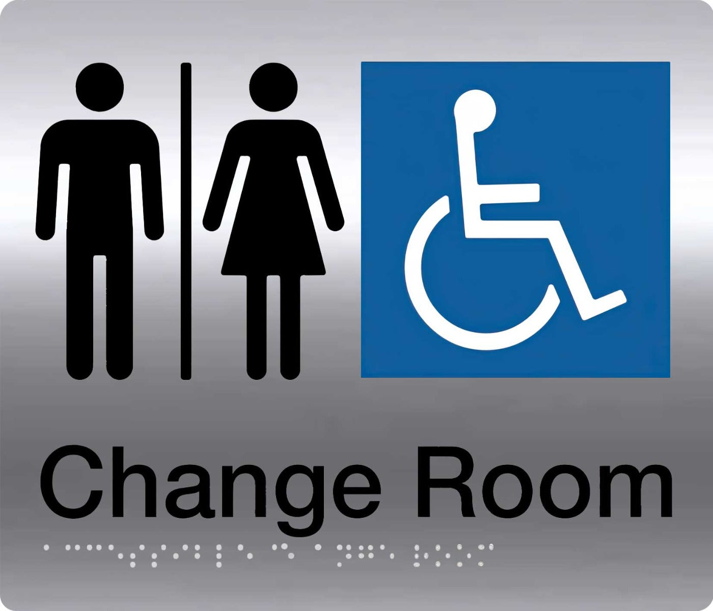 Shop Wholesale Unisex Disable Change Room Braille Signs (SP32) - Ozwashroom Australia