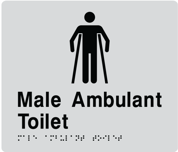 Male Ambulant Braille  - OzWashroom