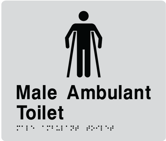 Male Ambulant Braille  - OzWashroom