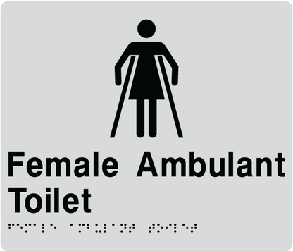 Female Ambulant Braille - OzWashroom
