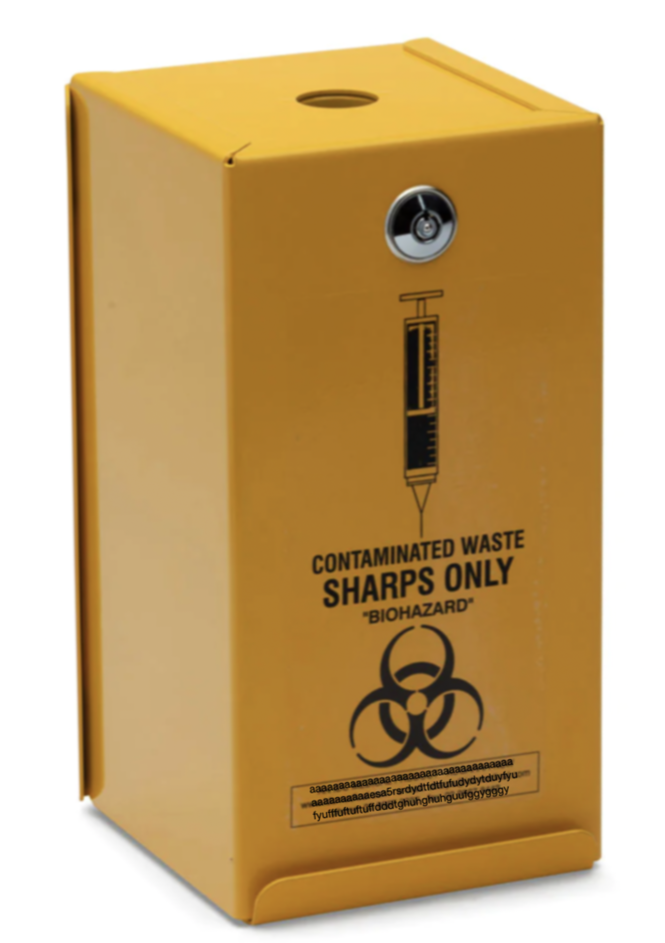 Yellow Armour Syringe Disposal and Spare Insert