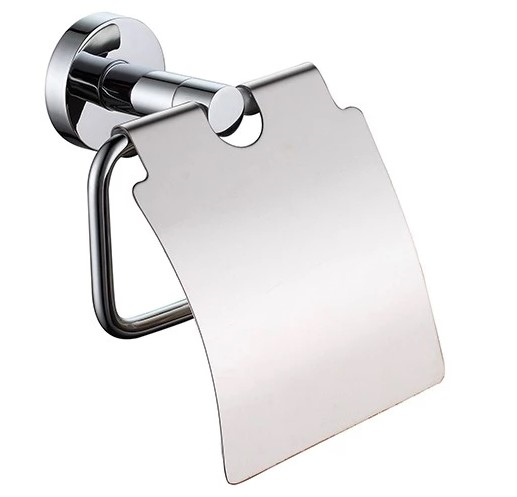 S'Steel Shiny Chrome Single Toilet Roll Holder - -OzWashroom