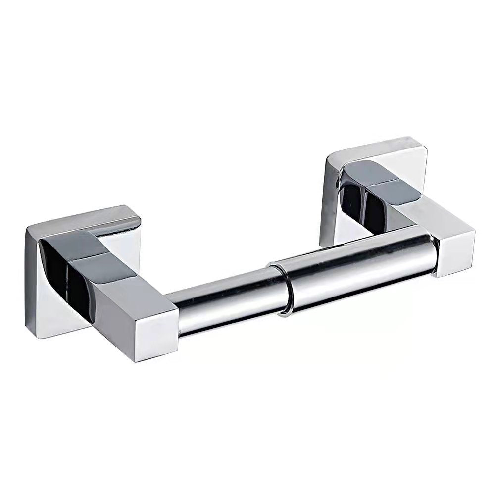 Ozwashroom Single Toilet Roll Holder, Bright Chrome - OzWashroom