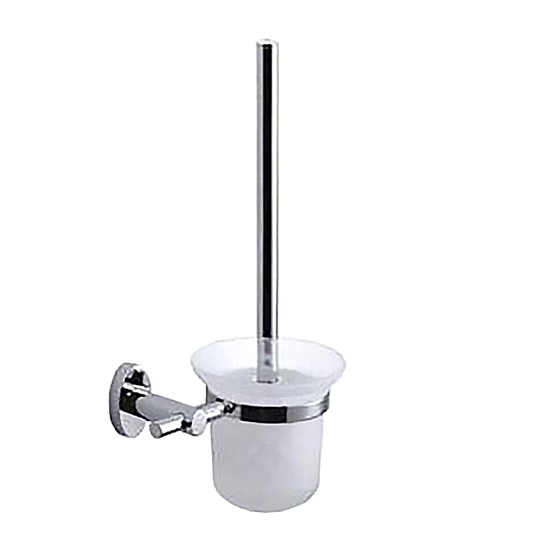 Ozwashroom Frosted Glass Toilet Brush Holder TBG3 Wall Mount